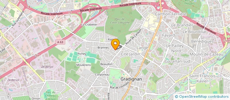 localisation de l'entreprise MONSIEUR FLORIAN LEPRON-GUILLOUT  GRADIGNAN