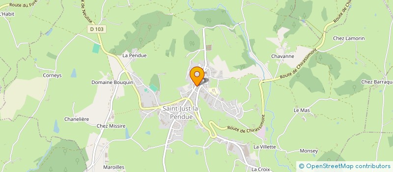 localisation de l'entreprise MONSIEUR FLORIAN LESTANT  SAINT-JUST-LA-PENDUE