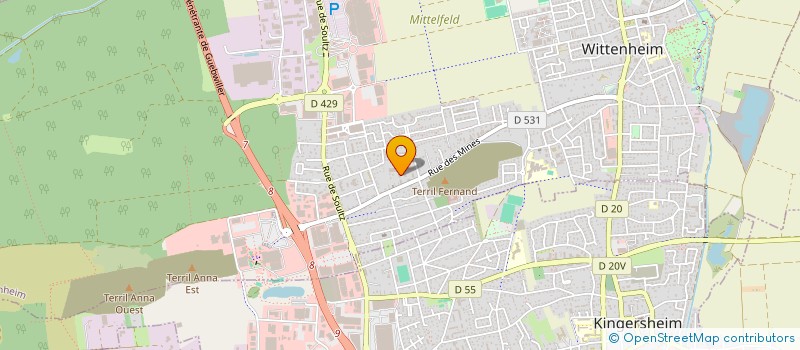 localisation de l'entreprise MONSIEUR FLORIAN LOCHERER  WITTENHEIM