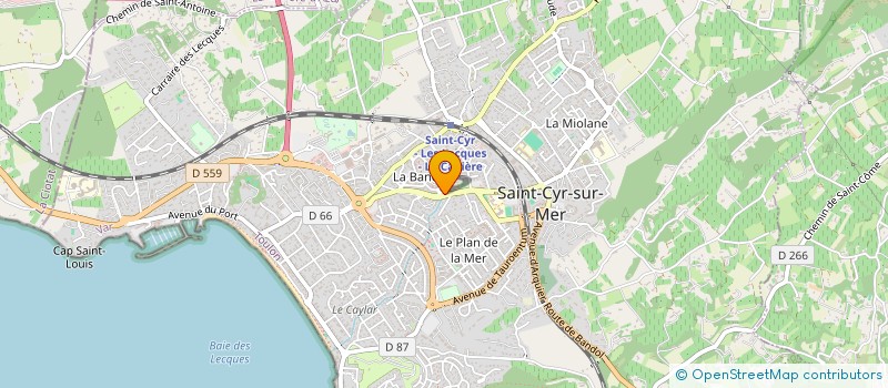 localisation de l'entreprise MONSIEUR FLORIAN LUCAS à SAINT-CYR-SUR-MER