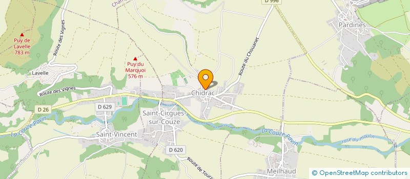 localisation de l'entreprise MONSIEUR FLORIAN MAGAUD  CHIDRAC