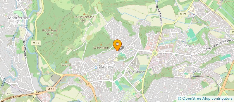 localisation de l'entreprise MONSIEUR FLORIAN MAILLARD  CLAPIERS