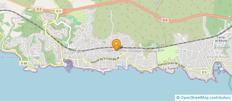 localisation de l'entreprise MONSIEUR FLORIAN MANAS  SAUSSET-LES-PINS