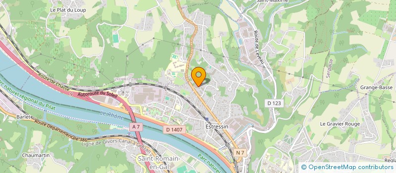 localisation de l'entreprise MONSIEUR FLORIAN MARCELIN  VIENNE