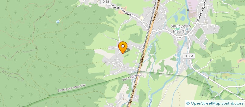 localisation de l'entreprise MONSIEUR FLORIAN MARCHAL  SAULCY-SUR-MEURTHE