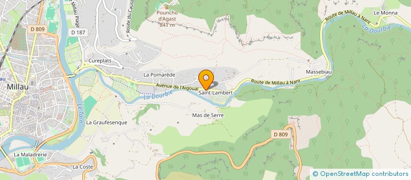 localisation de l'entreprise MONSIEUR FLORIAN MARCO  MILLAU