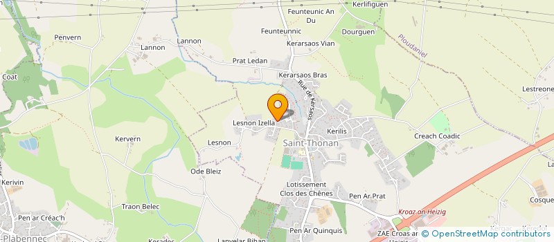 localisation de l'entreprise MONSIEUR FLORIAN MARHADOUR  LE RELECQ-KERHUON