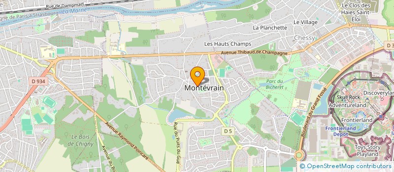 localisation de l'entreprise MONSIEUR FLORIAN MARREL à MONTEVRAIN