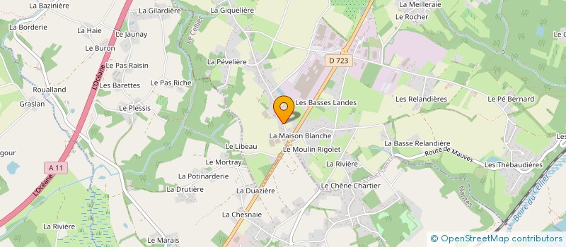 localisation de l'entreprise MONSIEUR FLORIAN MARZELIERE  CELLIER (LE)