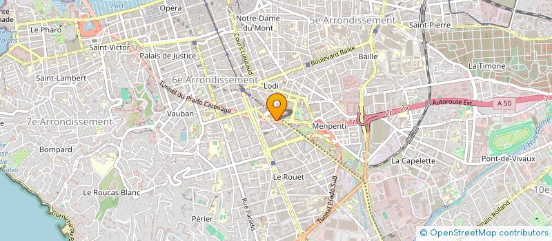 localisation de l'entreprise MONSIEUR FLORIAN MASSIMI  MARSEILLE 8EME