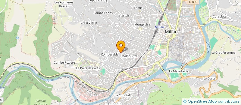 localisation de l'entreprise MONSIEUR FLORIAN MATH à MILLAU