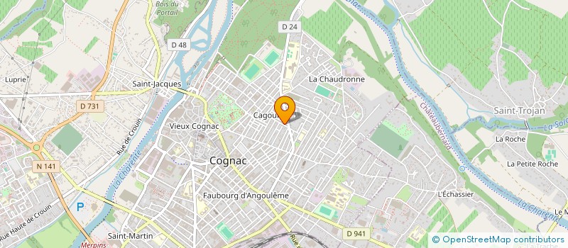 localisation de l'entreprise MONSIEUR FLORIAN MATRAT à COGNAC