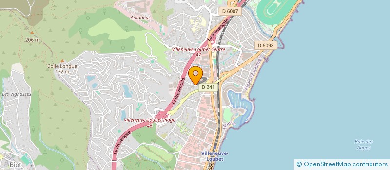 localisation de l'entreprise MONSIEUR FLORIAN MEGUEULE  VILLENEUVE-LOUBET