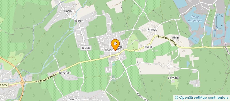 localisation de l'entreprise MONSIEUR FLORIAN MERCIER  AVENSAN