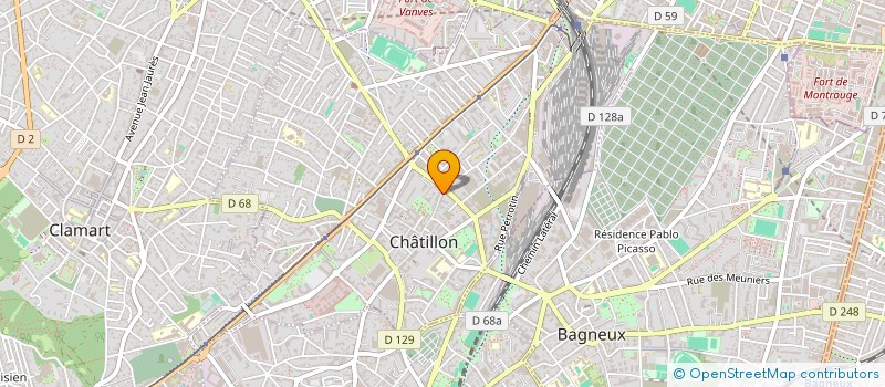 localisation de l'entreprise MONSIEUR FLORIAN MEYBERGER  CHATILLON