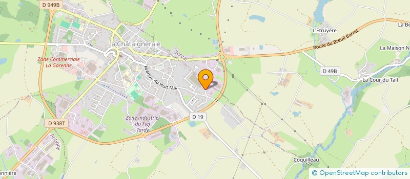 localisation de l'entreprise MONSIEUR FLORIAN MITARD  LA CHATAIGNERAIE