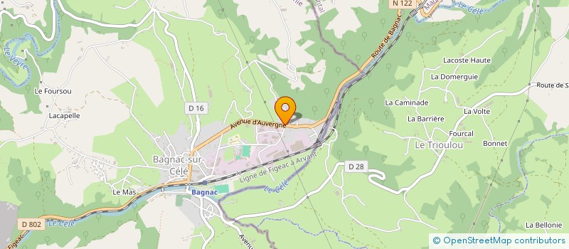 localisation de l'entreprise MONSIEUR FLORIAN MONTILLET  BAGNAC-SUR-CELE