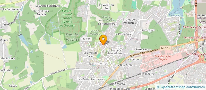 localisation de l'entreprise MONSIEUR FLORIAN MOREAU  BALLAN-MIRE