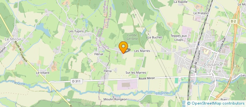 localisation de l'entreprise MONSIEUR FLORIAN MOREL  COUSANCE