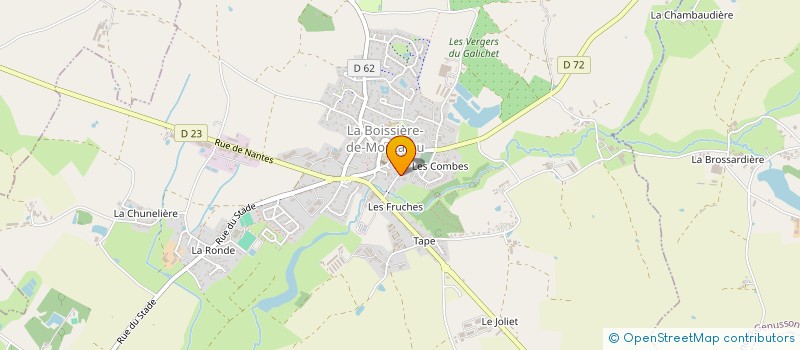 localisation de l'entreprise MONSIEUR FLORIAN MOTEL  LA BOISSIERE-DE-MONTAIGU