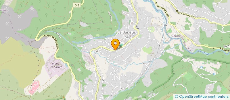 localisation de l'entreprise MONSIEUR FLORIAN MURATORE à LE BAR-SUR-LOUP