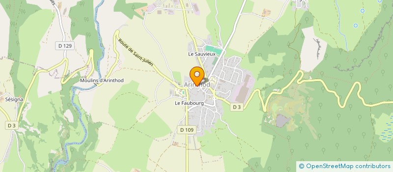 localisation de l'entreprise MONSIEUR FLORIAN NAUDON  ARINTHOD