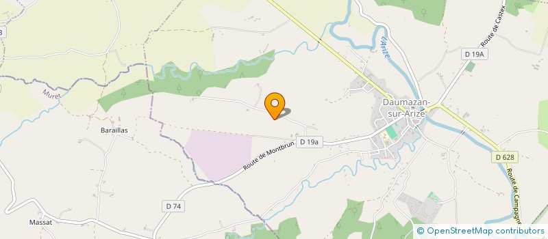 localisation de l'entreprise MONSIEUR FLORIAN NEGRE à DAUMAZAN-SUR-ARIZE