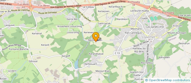 localisation de l'entreprise MONSIEUR FLORIAN NOIRIT  LOPERHET