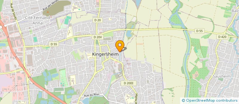 localisation de l'entreprise MONSIEUR FLORIAN NUSSBAUM  KINGERSHEIM