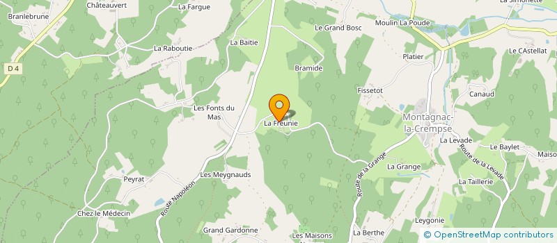 localisation de l'entreprise MONSIEUR FLORIAN OLLIVIER  MONTAGNAC-LA-CREMPSE