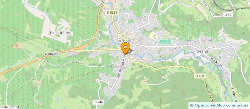 localisation de l'entreprise MONSIEUR FLORIAN PACOREL  ARBOIS