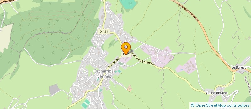 localisation de l'entreprise MONSIEUR FLORIAN PAILLARD  ORCHAMPS-VENNES
