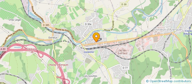 localisation de l'entreprise MONSIEUR FLORIAN PARSINGE à VILLEFRANCHE-SUR-SAONE