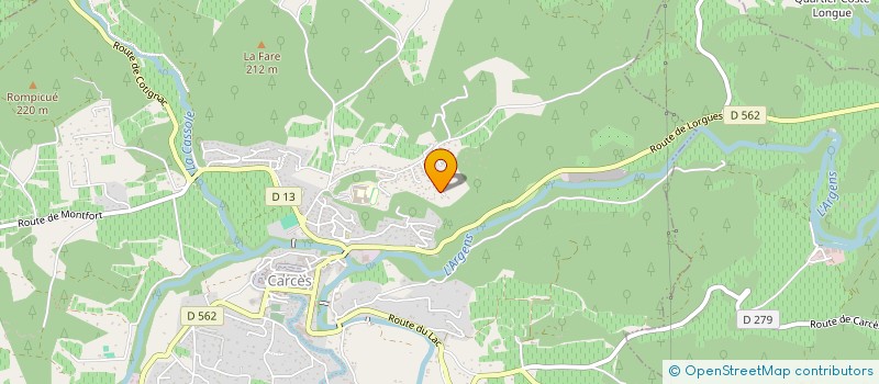 localisation de l'entreprise MONSIEUR FLORIAN PASSONI  CARCES