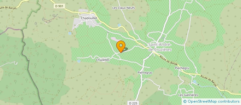 localisation de l'entreprise MONSIEUR FLORIAN PERARD  SAINT-ANDRE-DE-CRUZIERES