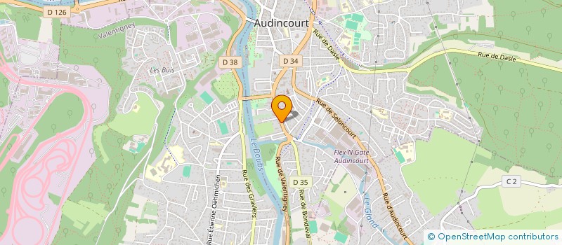 localisation de l'entreprise MONSIEUR FLORIAN PEREIRA  AUDINCOURT