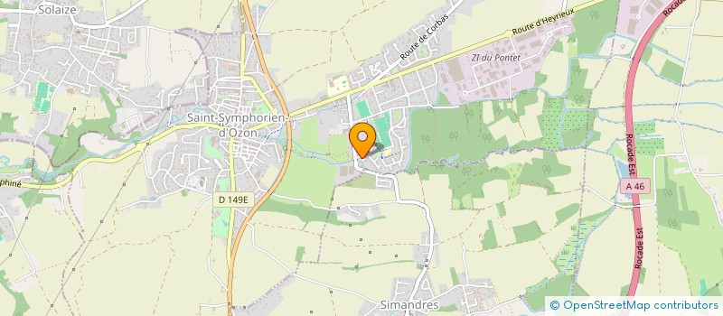 localisation de l'entreprise MONSIEUR FLORIAN PEREZ  SAINT-SYMPHORIEN-D'OZON