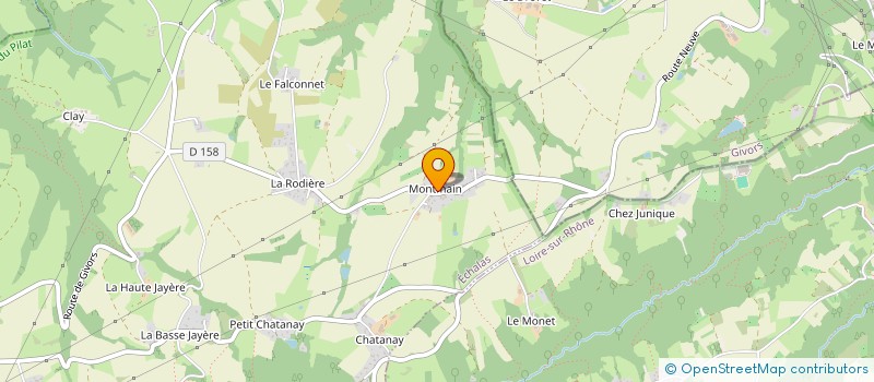 localisation de l'entreprise MONSIEUR FLORIAN PERRIER  ECHALAS