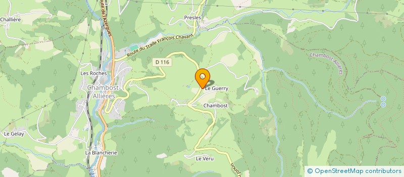 localisation de l'entreprise MONSIEUR FLORIAN PETIT-MALE  CHAMBOST-ALLIERES