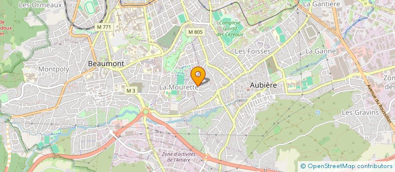 localisation de l'entreprise MONSIEUR FLORIAN PETITFAUX  AUBIERE