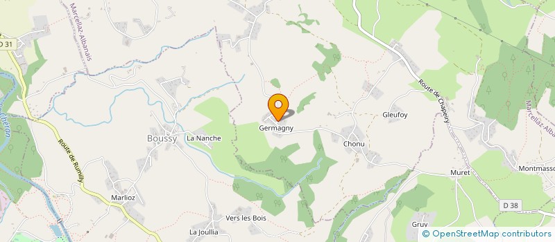 localisation de l'entreprise MONSIEUR FLORIAN PEYRAUD  MARCELLAZ-ALBANAIS