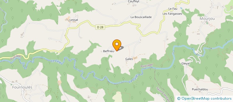 localisation de l'entreprise MONSIEUR FLORIAN PRONZAC  PUYCAPEL