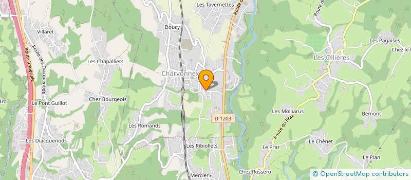 localisation de l'entreprise MONSIEUR FLORIAN PUGET  CHARVONNEX