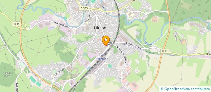 localisation de l'entreprise MONSIEUR FLORIAN QUESTEL  HIRSON