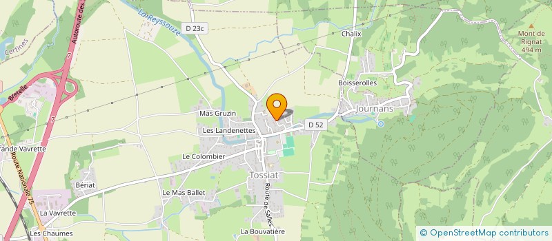 localisation de l'entreprise MONSIEUR FLORIAN RABILLOUD  TOSSIAT