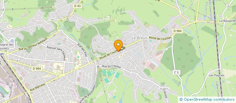 localisation de l'entreprise MONSIEUR FLORIAN RENARD  LE BREUIL