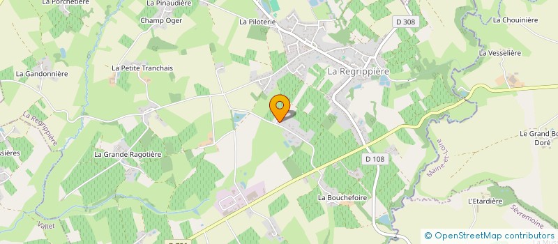 localisation de l'entreprise MONSIEUR FLORIAN RICHARD  LA REGRIPPIERE