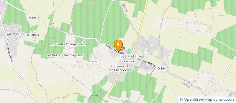 localisation de l'entreprise MONSIEUR FLORIAN ROBERT  LES METAIRIES