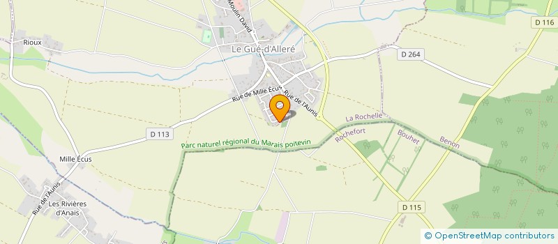 localisation de l'entreprise MONSIEUR FLORIAN ROCHON à LE GUE-D'ALLERE