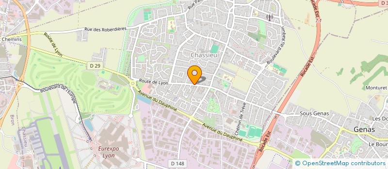 localisation de l'entreprise MONSIEUR FLORIAN ROMAND  CHASSIEU